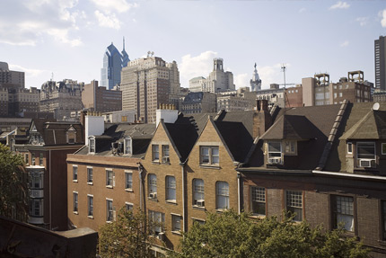 Skyline view of Philadelphia, PA.