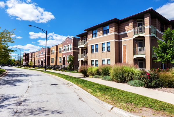 Townhouses in Oakland, Chicago. Townhouses in Oakland, Chicago.
